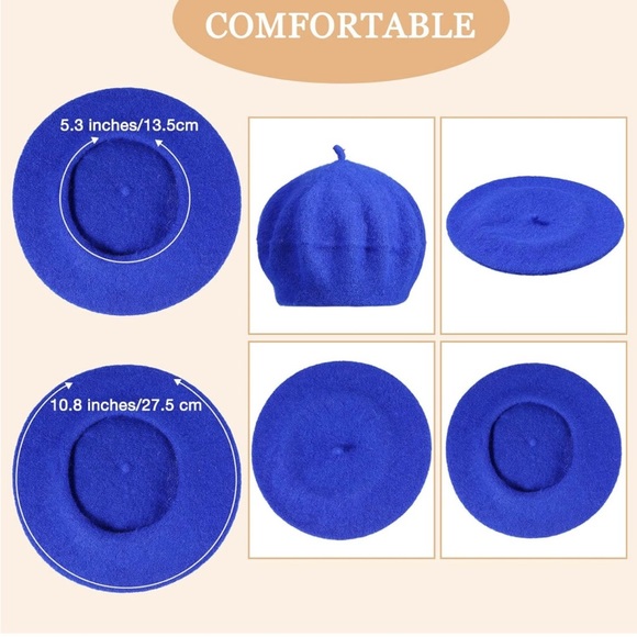 NWOT 4 New Berets Women Wool Hat French with original packaging never touched - Picture 3 of 8